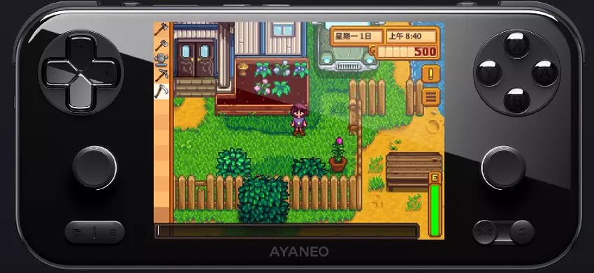 Ayaneo Pocket S Mini - widok z tyłu