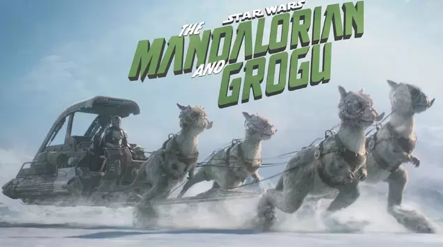 Mandalorianin, Grogu i czwórka Tauntaunów: Lucasfilm ...