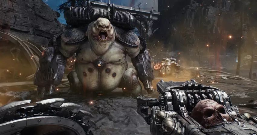 Autorzy DOOM: Mroczne Wieki opowiadają o fajnej broni Skullcrusher, która strzela gotowymi czaszkami