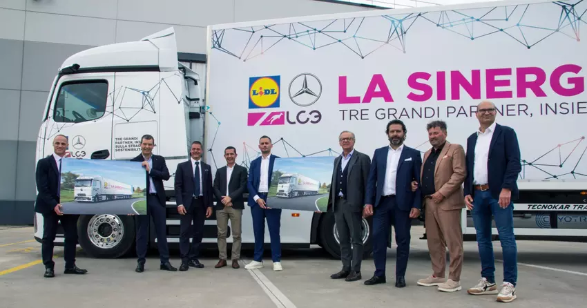Lidl Italia - pierwsza firma we Włoszech z w pełni elektrycznym Mercedes-Benz eActros 600