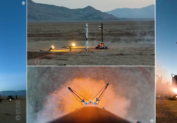 Amator samouk odtworzył start i lądowanie ...