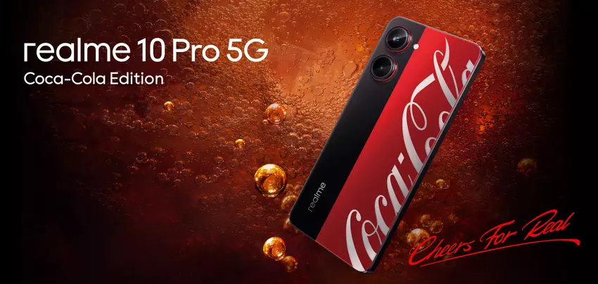 Oto jak będzie wyglądał Realme 10 Pro 5G Coca-Cola Edition