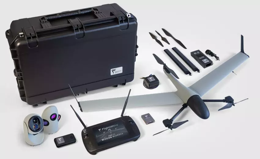 Niebieski dron Edge 130. Ilustracja: Red Cat Holdings