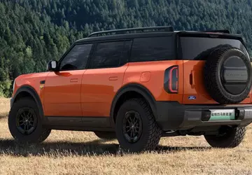 Ikonowy amerykański SUV Ford Bronco stał ...