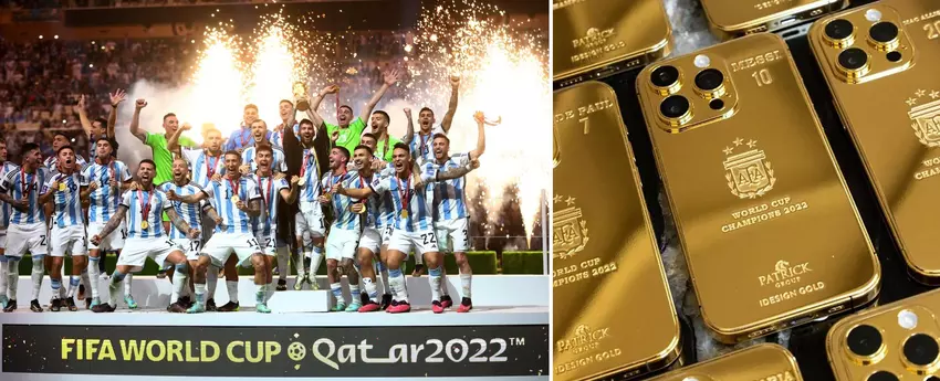Lionel Messi zamawia dla Argentyny złote iPhone'y o wartości 175 tys. funtów