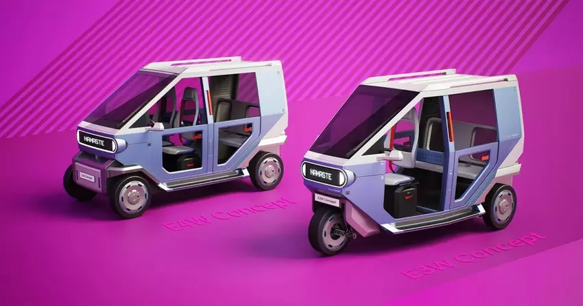 Hyundai na nowo myśli o rikszy: producent samochodów zaprezentował elektryczne trzy- i czterokołowe koncepcje dla Indii