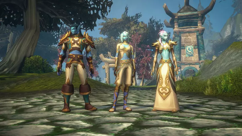 Postać nowej rasy Skyborne w World of Warcraft: Forever