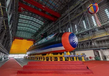 Tajwan zwodował swój pierwszy okręt podwodny, ...