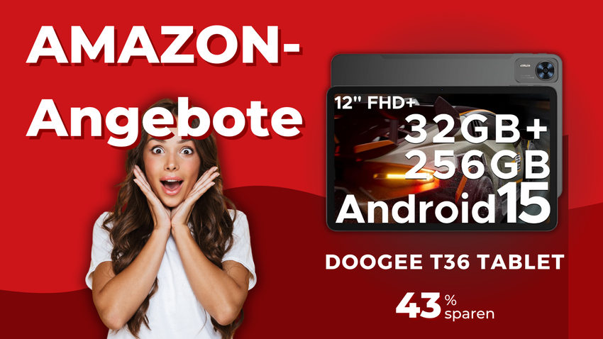 DOOGEE T36 Android 15 Tablet – Ogromna redukcja ceny o 150€ na Amazonie!