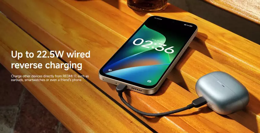 Ładowanie zwrotne Xiaomi Redmi 17