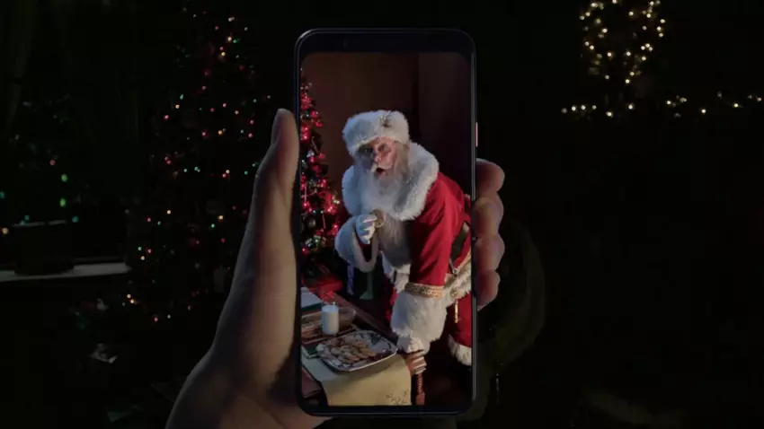 Google łapie Świętego Mikołaja na gorącym uczynku w sylwestrowej reklamie Pixel 4