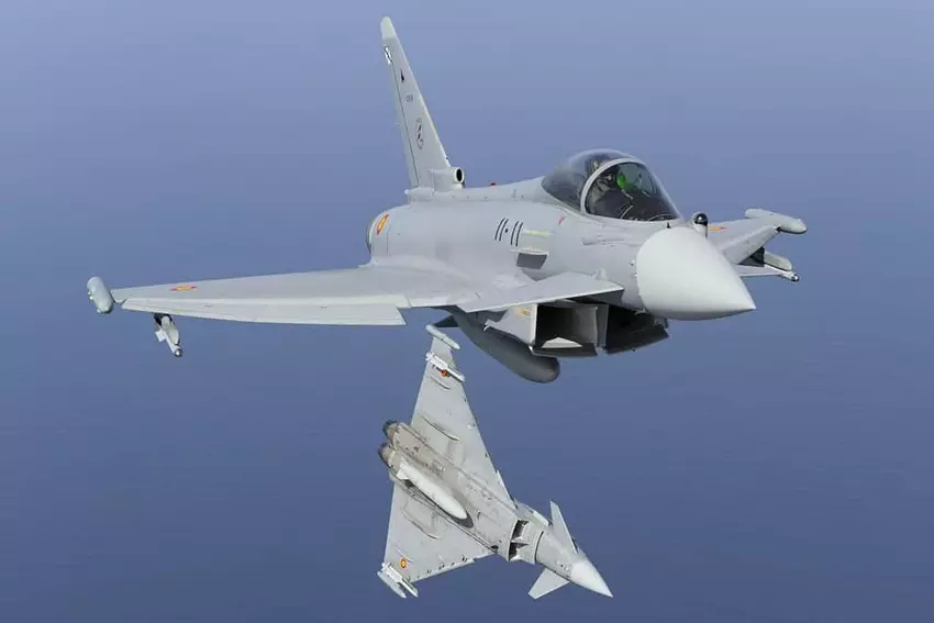Eurofighter Typhoon. Ilustracja Ministerstwa Obrony Hiszpanii