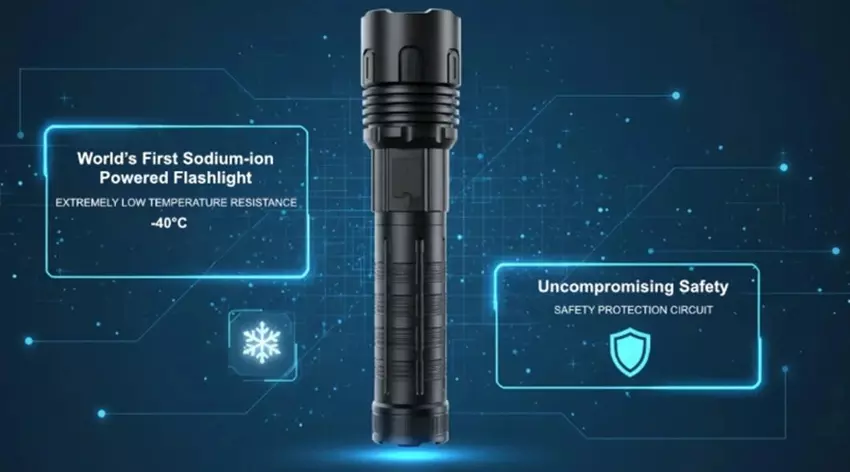 Latarka Sodiumfrostglow na akumulatorze sodowo-jonowym