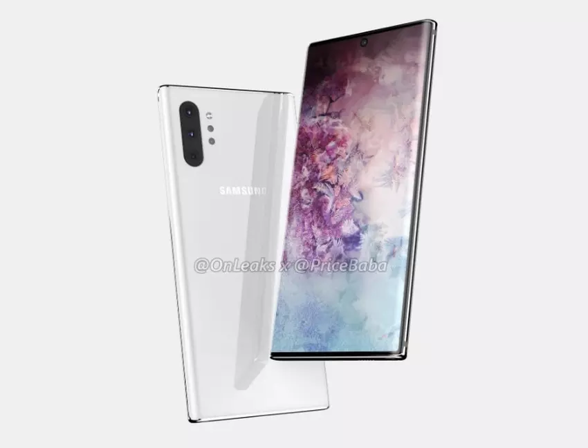 Samsung Galaxy Note 10+ pojawił się na pierwszym „żywym” zdjęciu: wyświetlacz z cienkimi ramkami i wycięciem dla kamery w środku