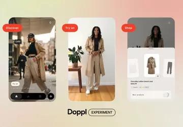 Google Doppl uruchamia pasek zakupów do ...