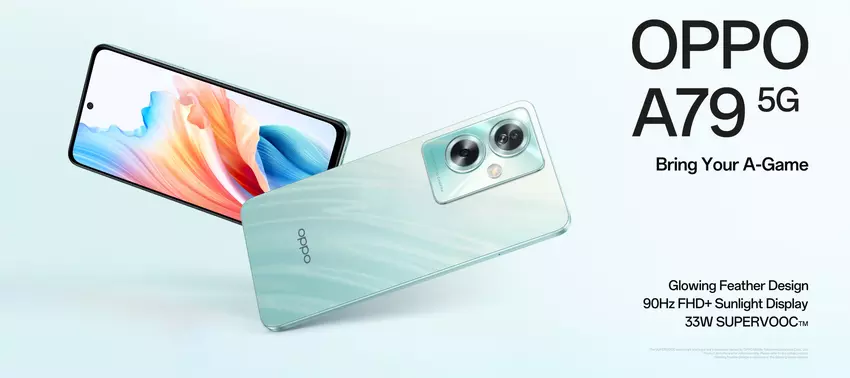 OPPO A79 5G: wyświetlacz 90 Hz, układ MediaTek Dimensity 6020, aparat 50 MP i bateria 5,000 mAh z ładowaniem 33W