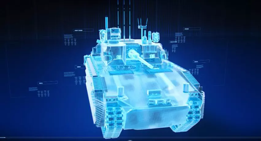 Grafika komputerowa pojazdu bojowego piechoty XM30