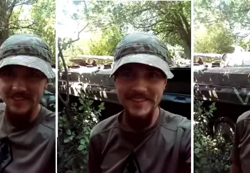 Rosyjskie wojsko zapomniało napełnić BMP olejem ...