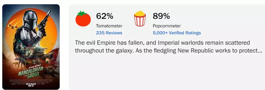Kadr z filmu 'Mandalorian i Grogu'