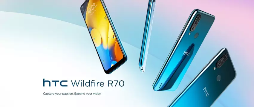 HTC Wildfire R70: 6,53-calowy wyświetlacz IPS, potrójna kamera, układ MediaTek Helio P23 i stary port microUSB