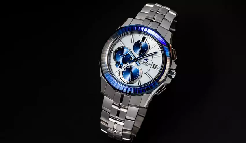 Casio zaprezentowała luksusowy zegarek z linii Oceanus Manta z tytanową obudową i zafiroowym szkłem