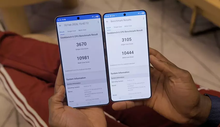 Wyniki testów Snapdragon 8 Elite Gen5 vs Exynos 2600 w Geekbench