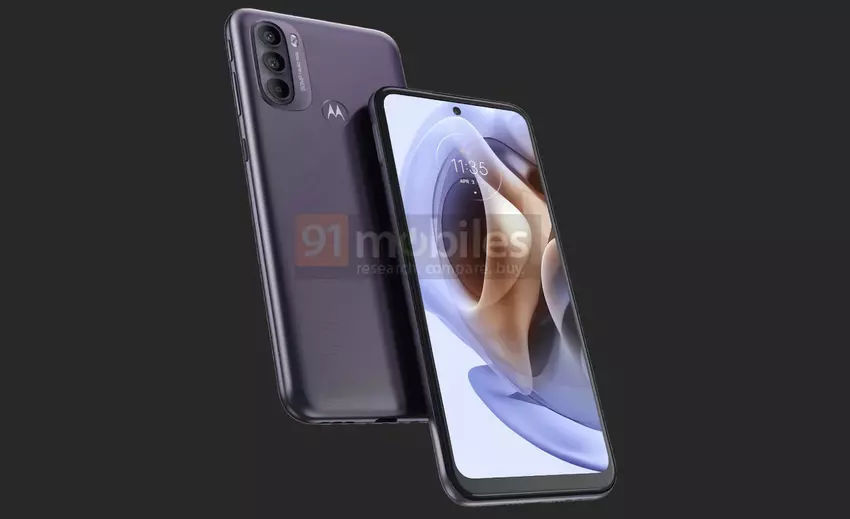 Moto G31 rendery prasowe pojawiły się w sieci: wyświetlacz z otworem, potrójny aparat i dwa kolory