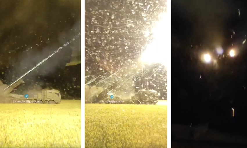 Po raz pierwszy Siły Zbrojne Ukrainy zademonstrowały na wideo pracę MLRS "Bureviy" na podwoziu Tatra