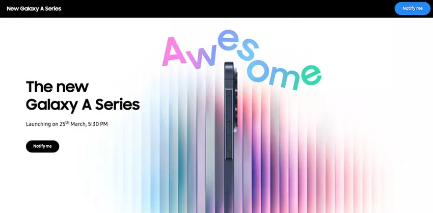 Samsung Galaxy A kampania reklamowa w Indiach