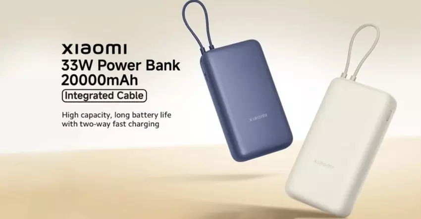 Xiaomi wprowadza nowy Power Bank 33W 10000 z wbudowanym kablem w kolejnych krajach europejskich