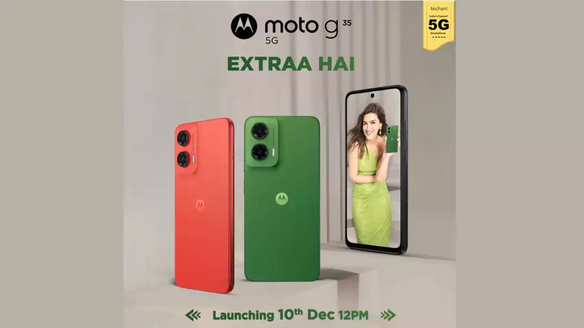 Motorola Moto G35 z ulepszonym ładowaniem 20 W i trzema kamerami zadebiutuje w Indiach 10 grudnia