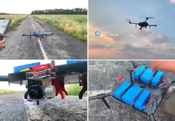 Ukraińscy entuzjaści zbudowali dużego drona, który ...