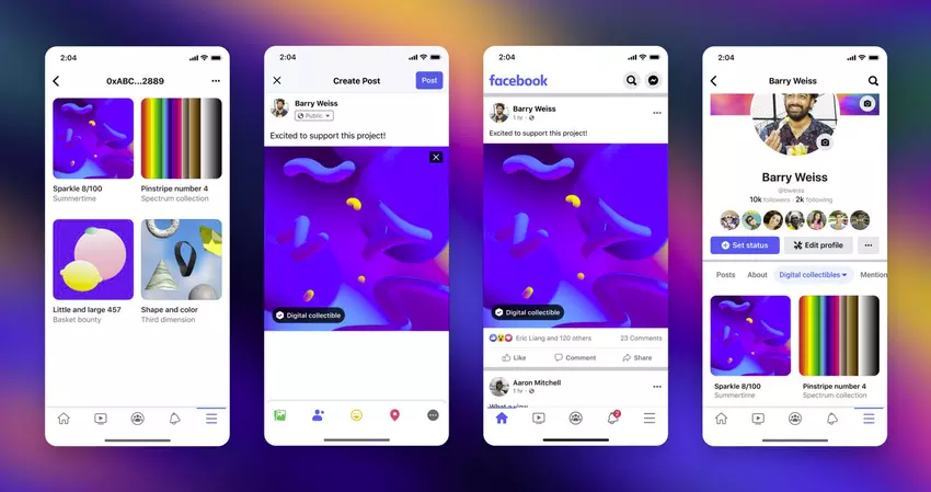 Niektórzy twórcy mogą teraz publikować swoje NFT na Facebooku