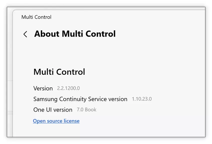Obsługa One UI 7.0 w aplikacji Multi Control