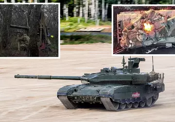 Ukraińscy wojskowi trafili nowoczesny rosyjski czołg ...