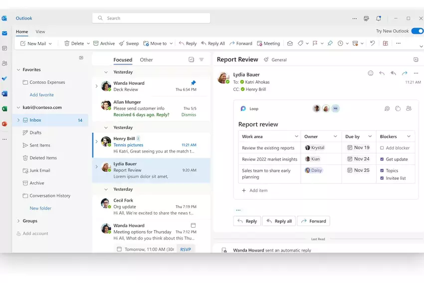 Microsoft wprowadza nową wersję programu Outlook z przeprojektowaniem i kilkoma nowymi funkcjami