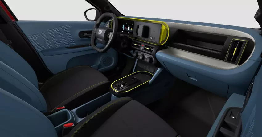 Brak centralnego wyświetlacza i manualne szyby z tyłu: pojawiło się zdjęcie wnętrza bazowego Fiata Grande Panda