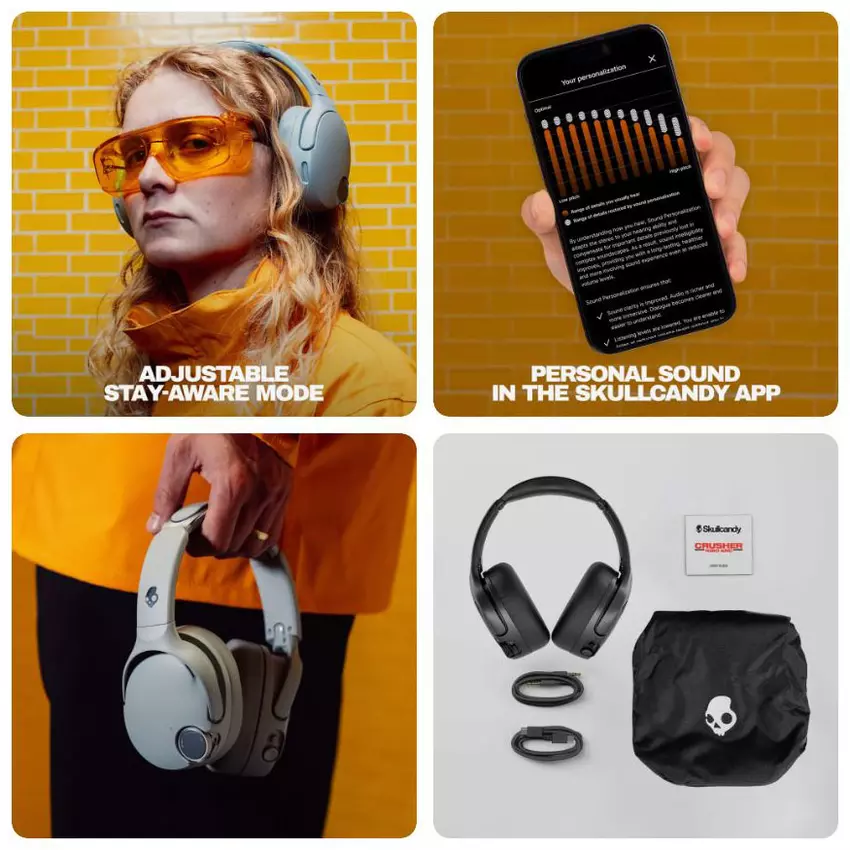 Schemat działania słuchawek Skullcandy Crusher 1080 ANC