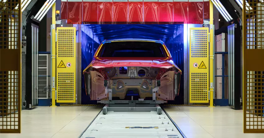 Suszarnia w dziale malowania BMW Group Plant Leipzig