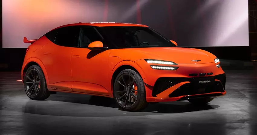 Genesis zaprezentowała seryjny GV60 Magma: 650 KM, wirtualne biegi i tryb driftu