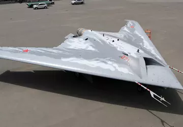 Tajny rosyjski dron S-70 rozbił się ...