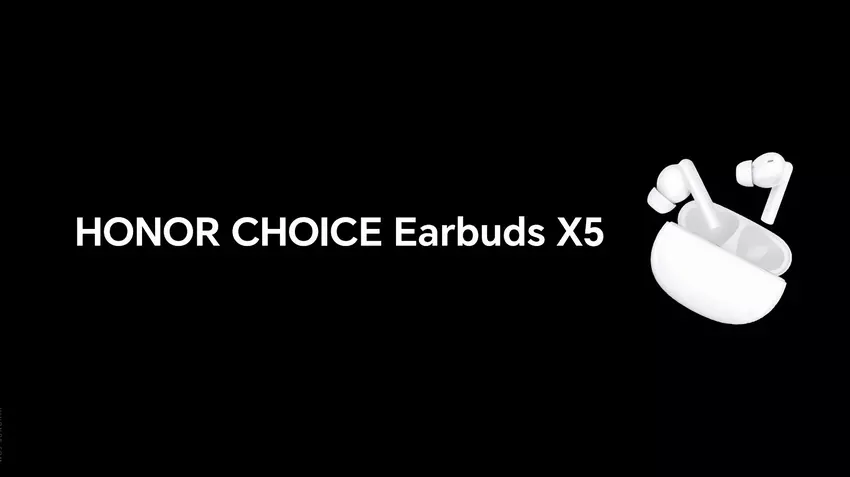 Honor zaprezentował słuchawki douszne Choice Earbuds X5 z ANC, Bluetooth 5.3, trybem gamingowym i do 35 godzin pracy na baterii za 25 USD.