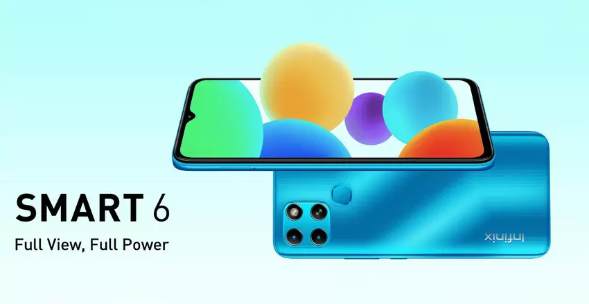 Infinix Smart 6: smartfon z baterią 5000mAh, ekranem 6.6in i Androidem 11 Go Edition na pokładzie za 120 dolarów