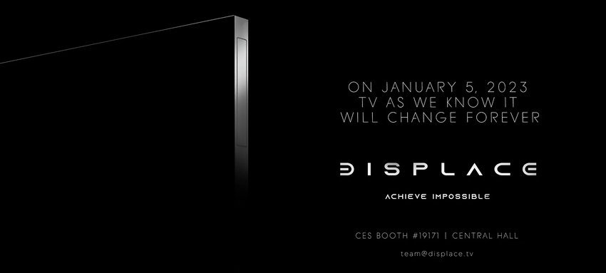 Displace TV - 55-calowy bezprzewodowy telewizor, który może pracować przez miesiąc bez ładowania