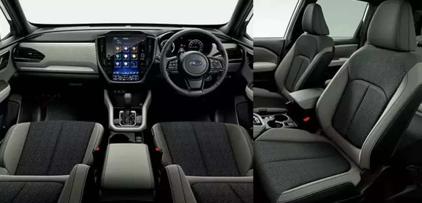 Wnętrze Subaru Forester z aluminiowymi nakładkami