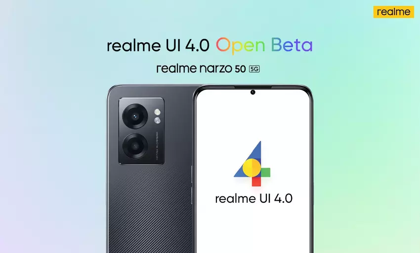 realme rozpoczyna testy systemu Android 13 i realme UI 4.0 na smartfonie realme Narzo 50 5G