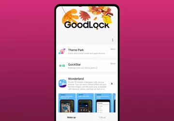 Pionowe przewijanie listy aplikacji pojawi się ...