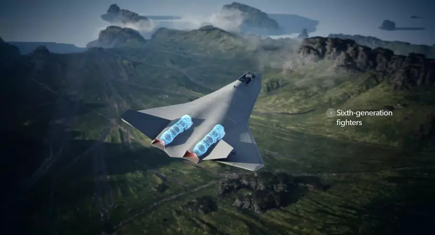 Koncepcja koreańskiego myśliwca szóstej generacji KF-21 Block 3. Ilustracja: Hanwha Aerospace