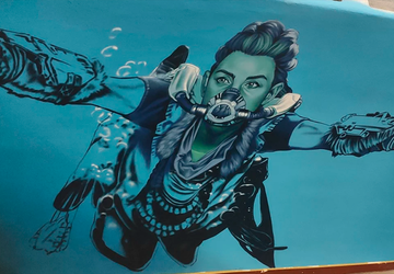 W kijowskim metrze pojawił się mural ...