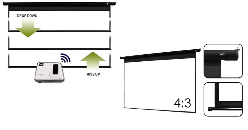 Akia najlepszy opuszczany ekran projekcyjny